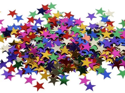 Paljetter, storlek 10 mm, 250 g/1 förpackning.